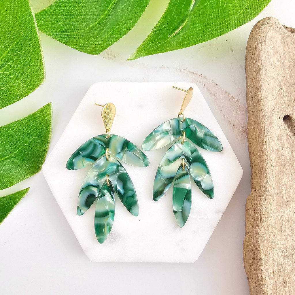 Kailani Earrings - Palm Lustre