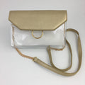 Alyssa Gold Trim Clear Bag