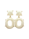 Hill Statement Earrings- Cream