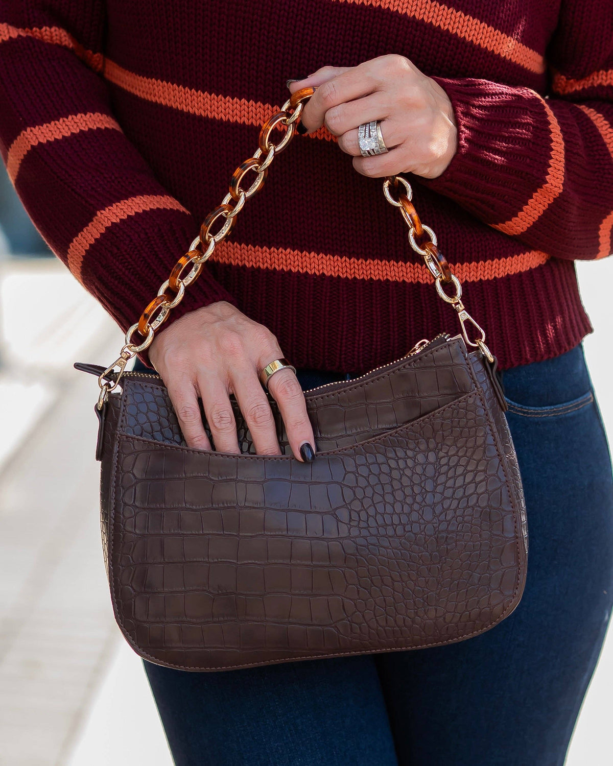 Charlee Crossbody Chocolate