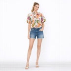 Tangerine Bloom Top