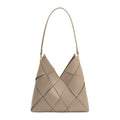 Phaedra Taupe Recycled Vegan Leather Shoulder
