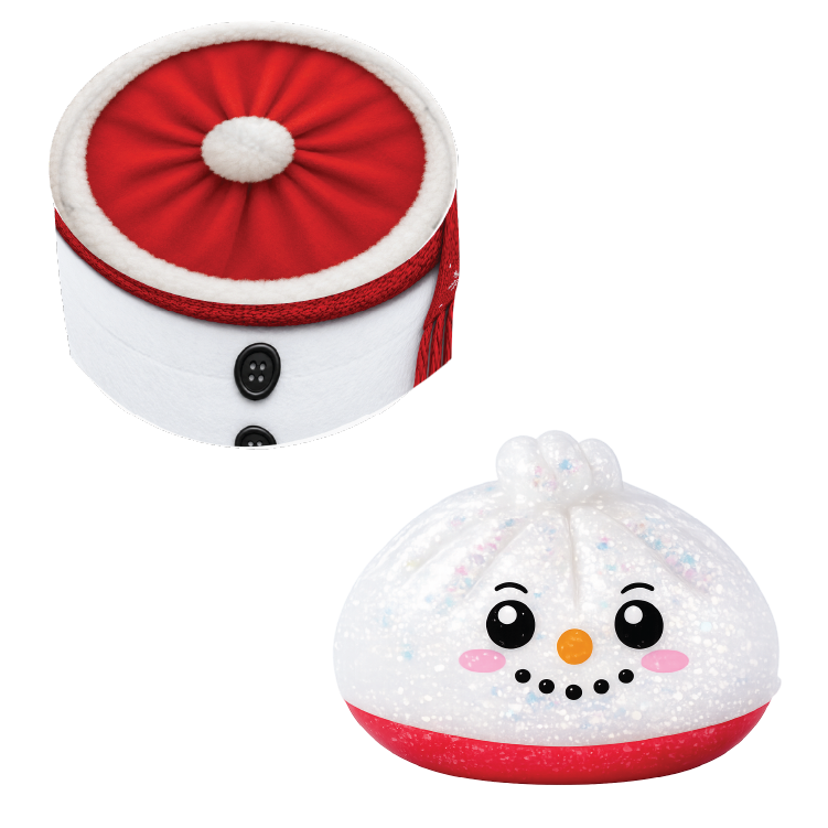 Fun Doh Christmas Dumpling Squishy Toy 12pc Holiday Display