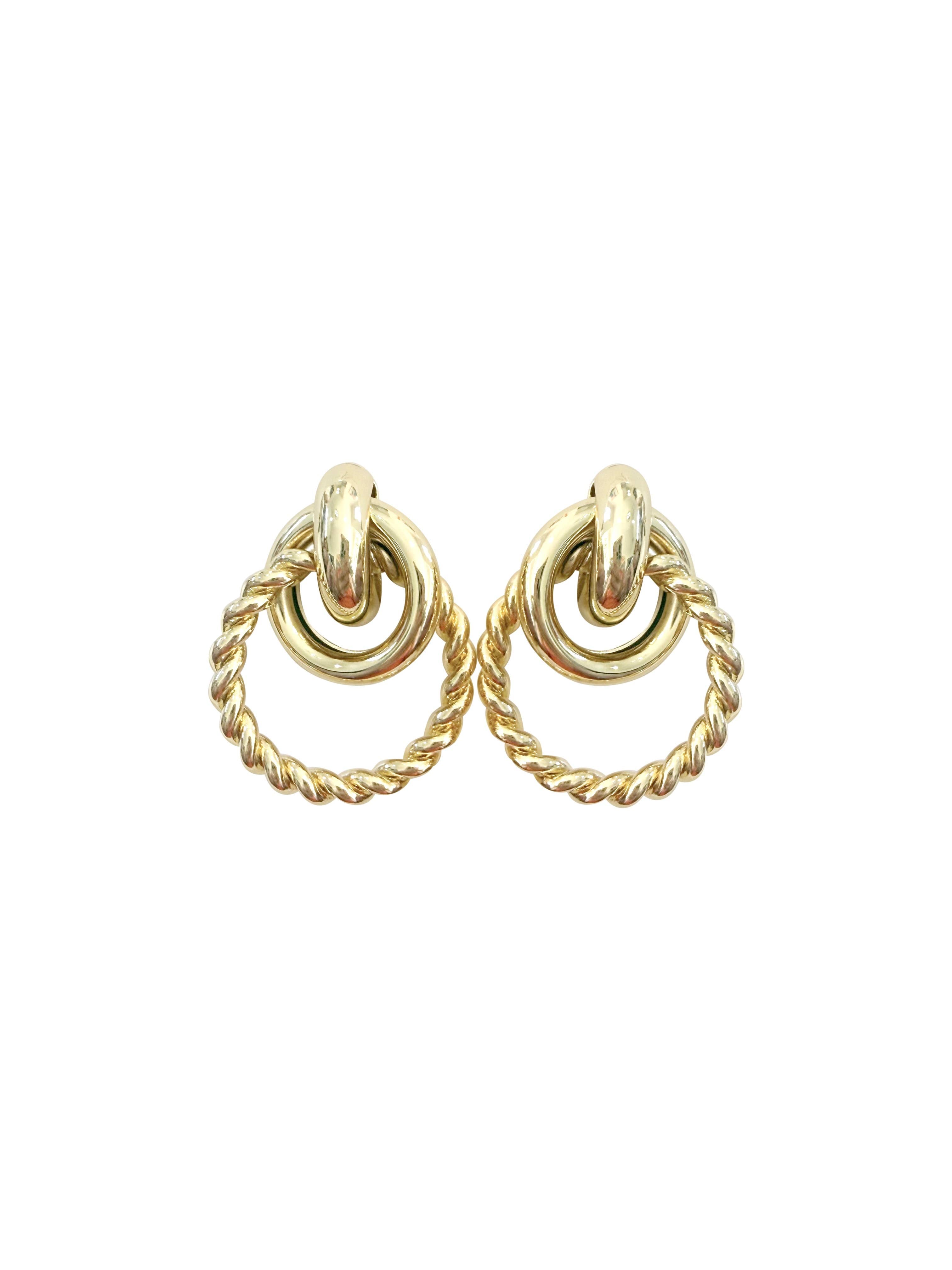 Kina Gold Statement Earrings