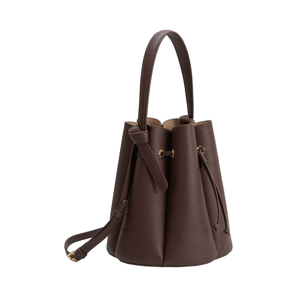 Laguna Chocolate Recycled Vegan Leather Top Handle Bag