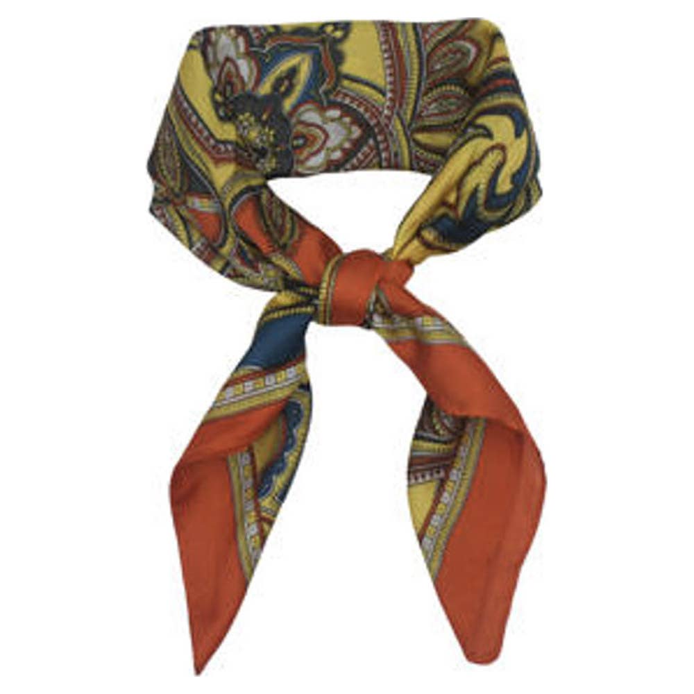 94694 Lauryn Ornate Print Silk Scarf