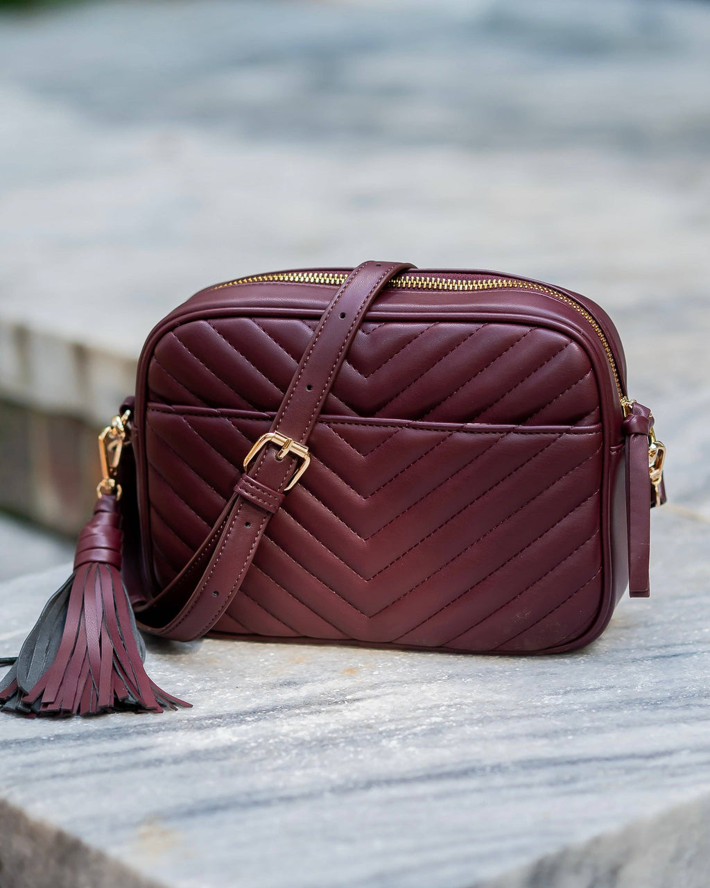 Greer Crossbody Burgundy