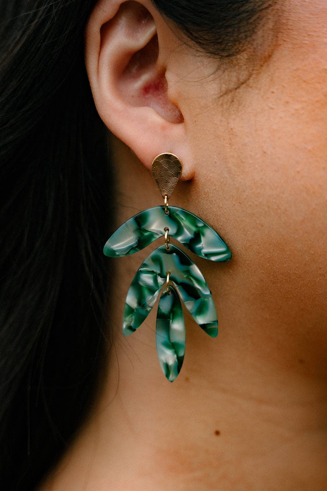Kailani Earrings - Palm Lustre