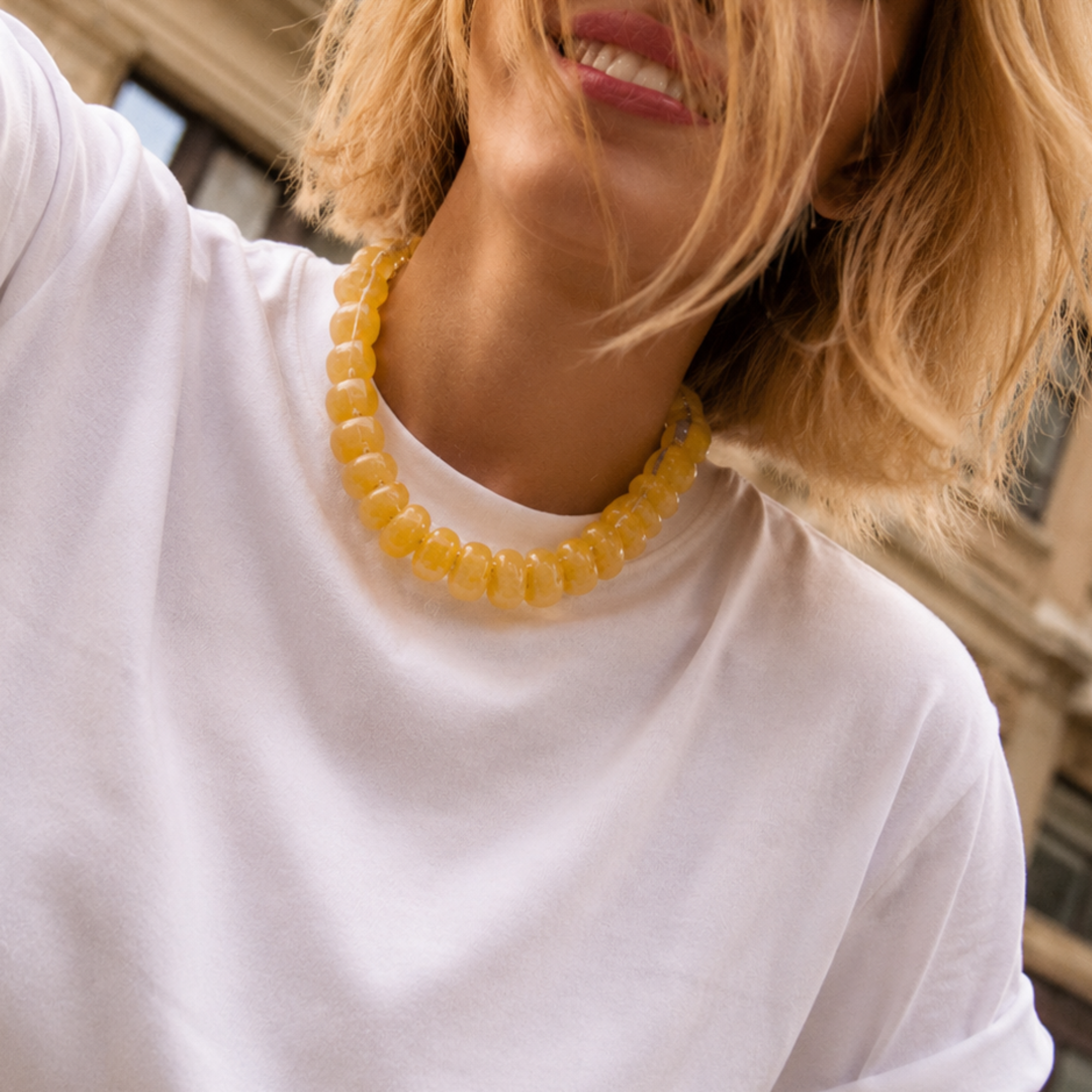 Melissa Chunky Stone Bead Necklace