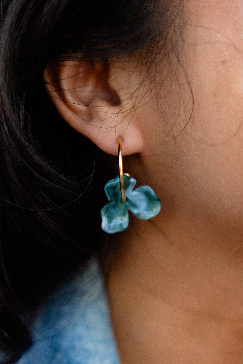 Magnolia Hoops - Alpine Green