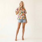 Tangerine Bloom Top
