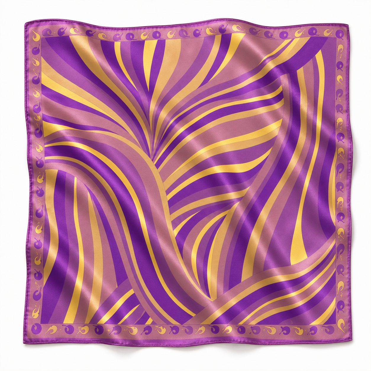 32" Purple & Gold Gameday Bandana Scarf