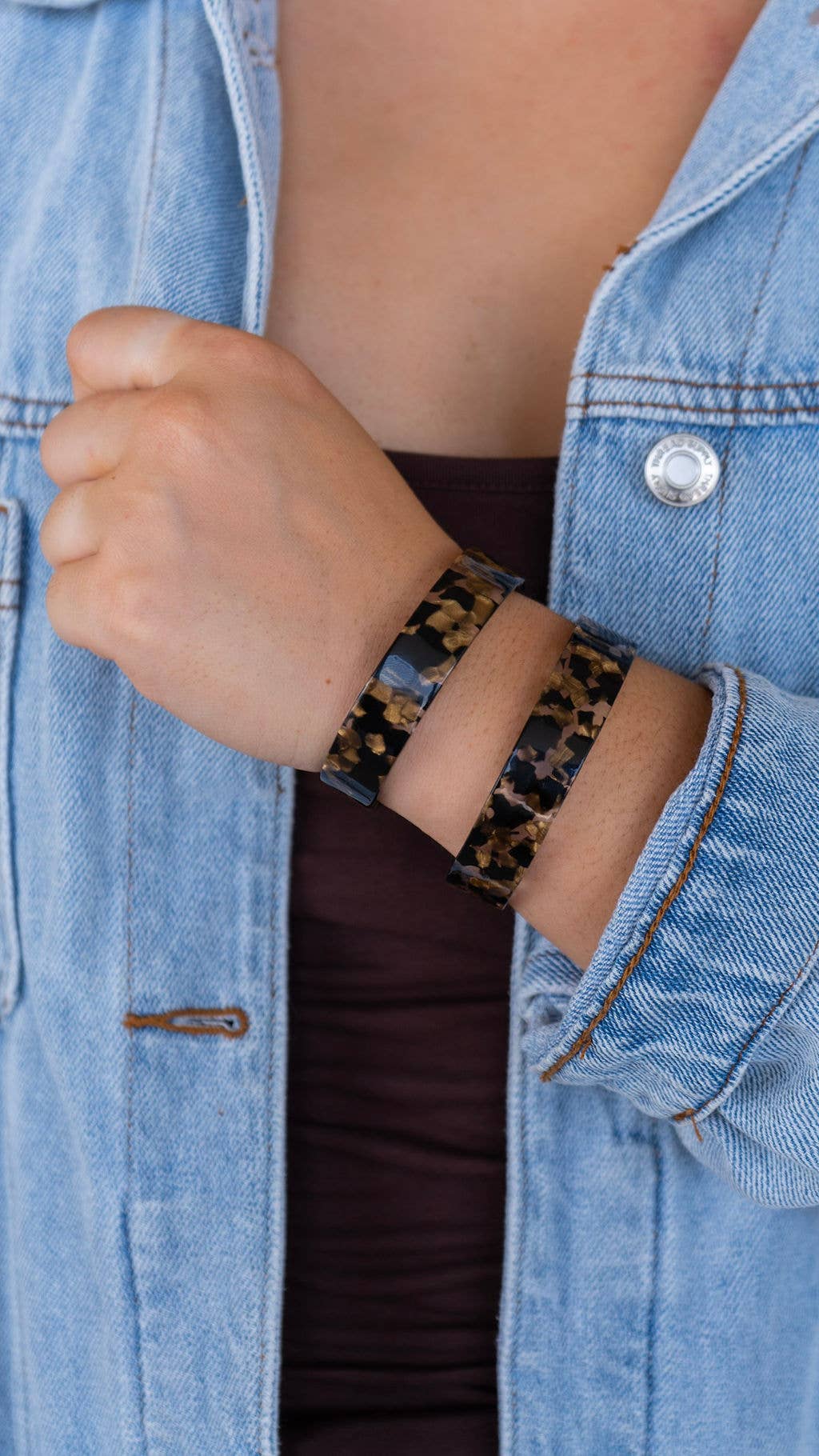 Brynn Bracelet - Black & Bronze - Small