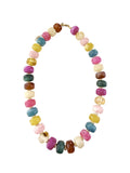Morris Chunky Beaded Necklace-Dark Multi