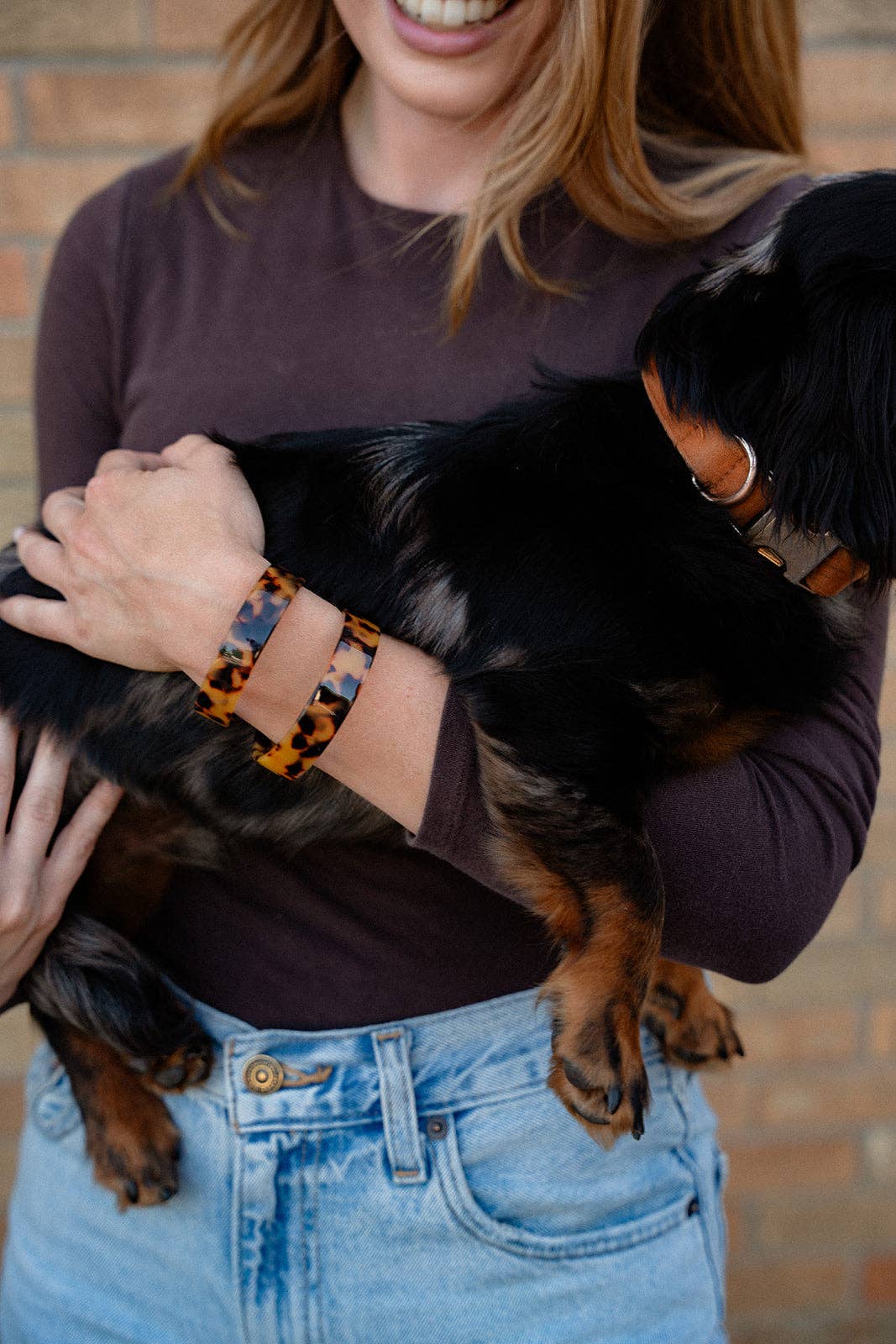Brynn Bracelet - Tortoise Standard Acrylic Cuff