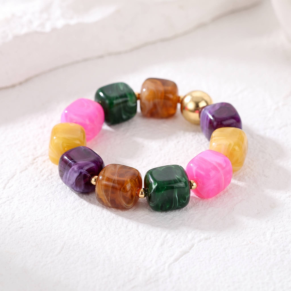 Golden Tropics Mixed Chunky Bracelet