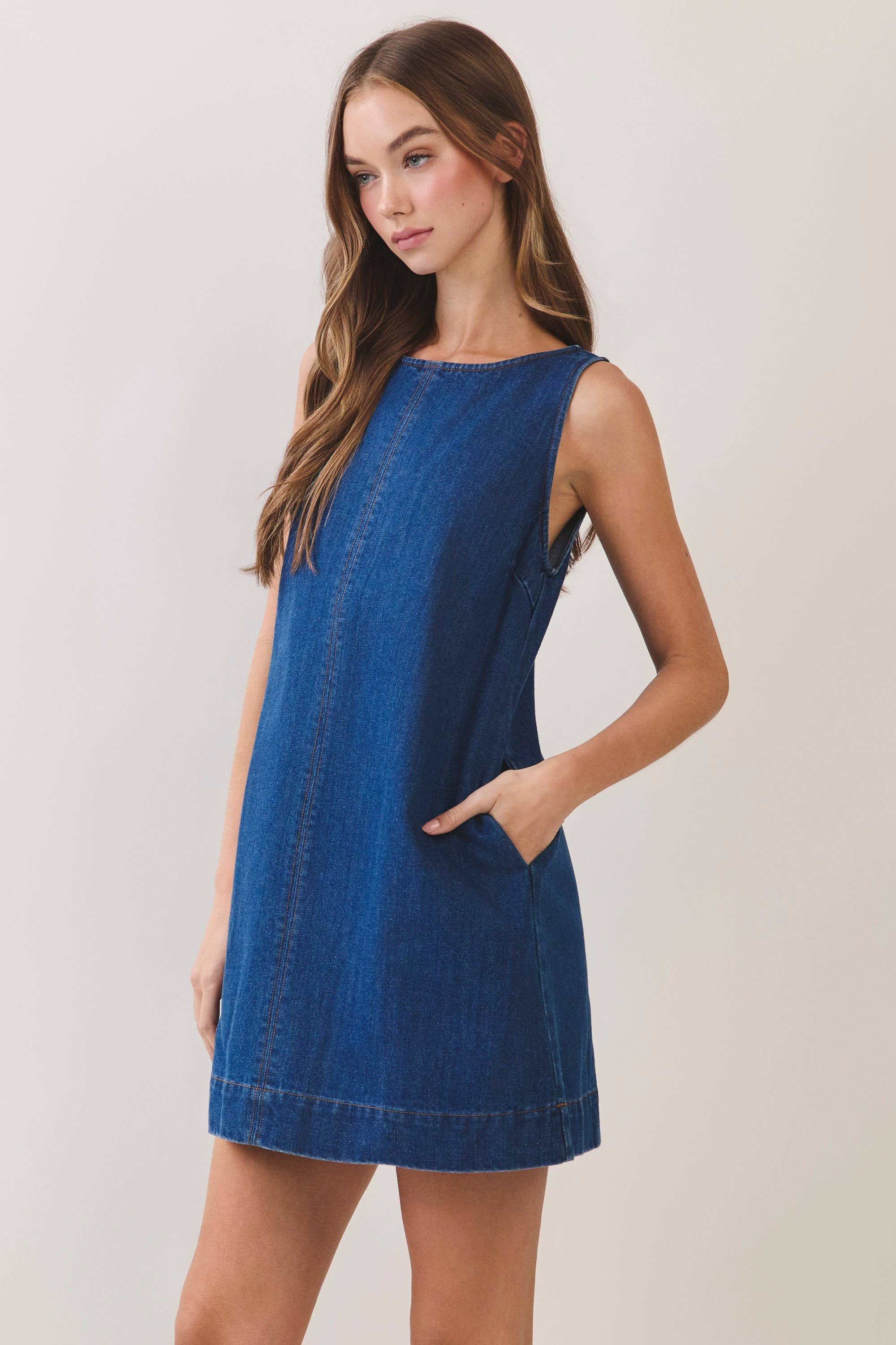 TC455 Teddy Denim Dress