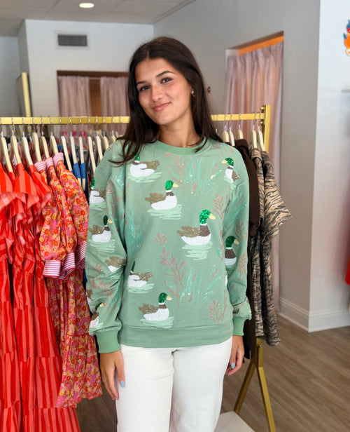 Belle Cher Marsh Mallard Sweatshirt
