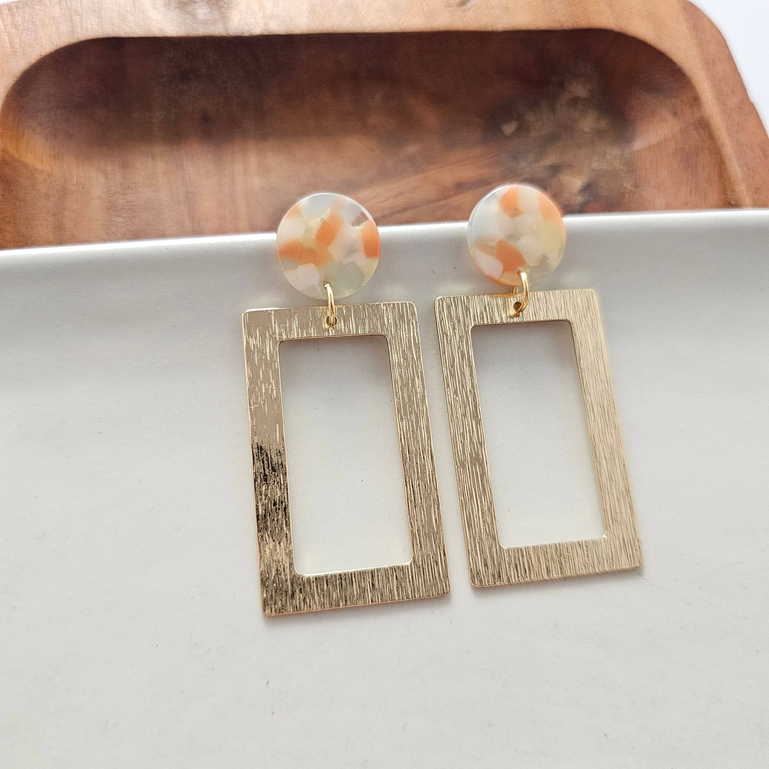 Rebecca Earrings - Orange Dream