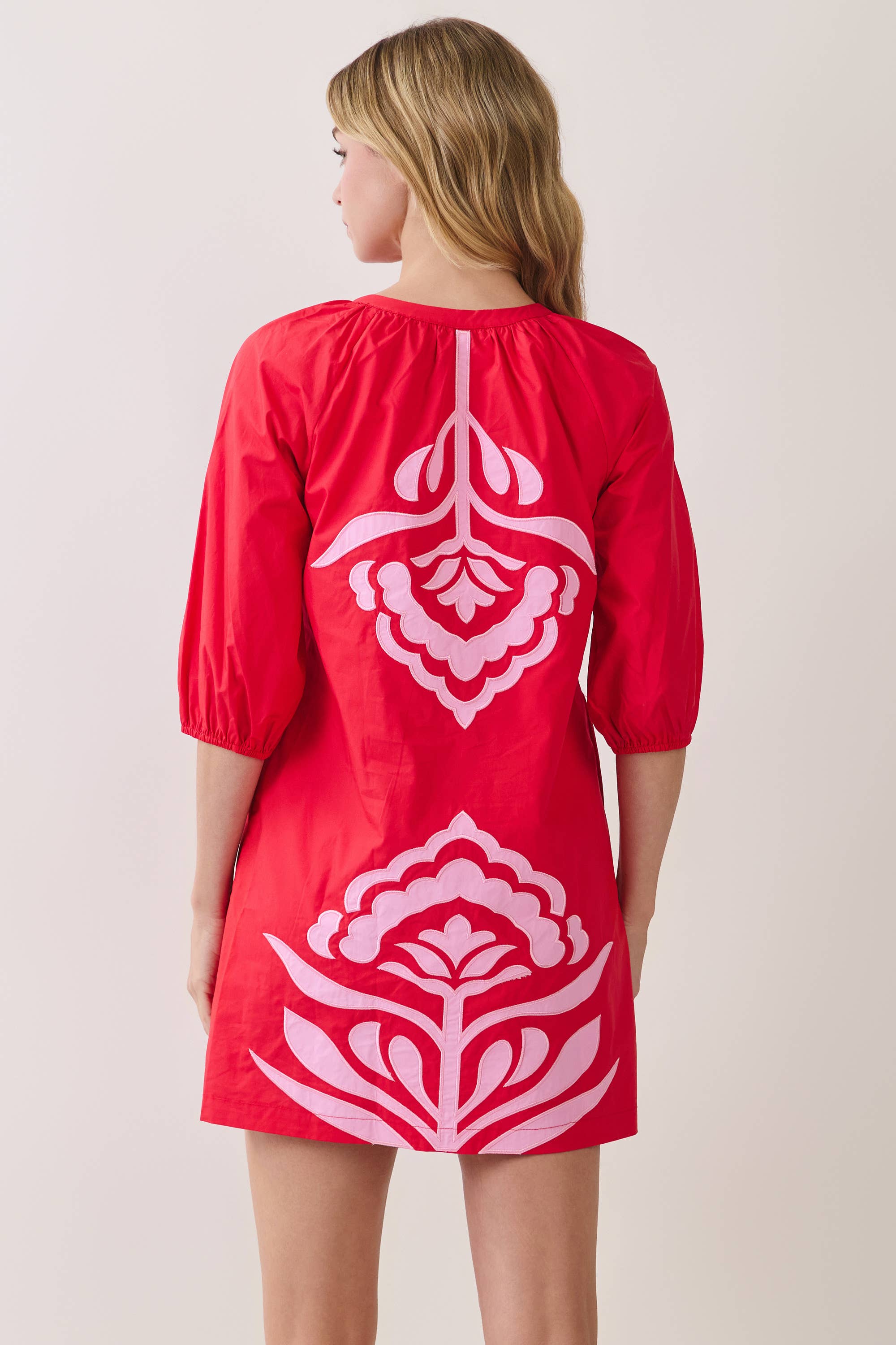 Betty Appliqué Shift Dress