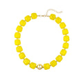 Preston Chunky Beaded Necklace - Yellow