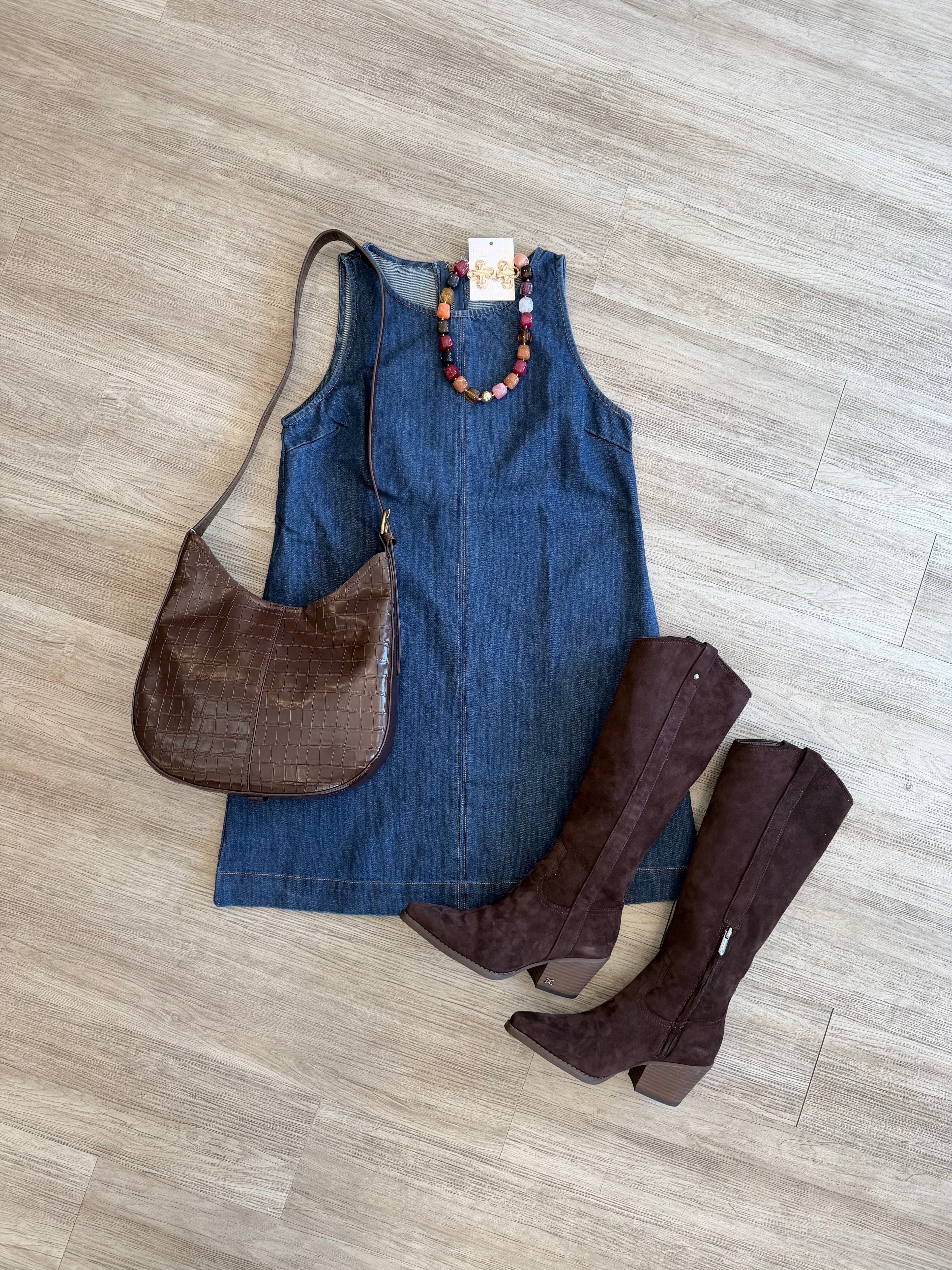 TC455 Teddy Denim Dress