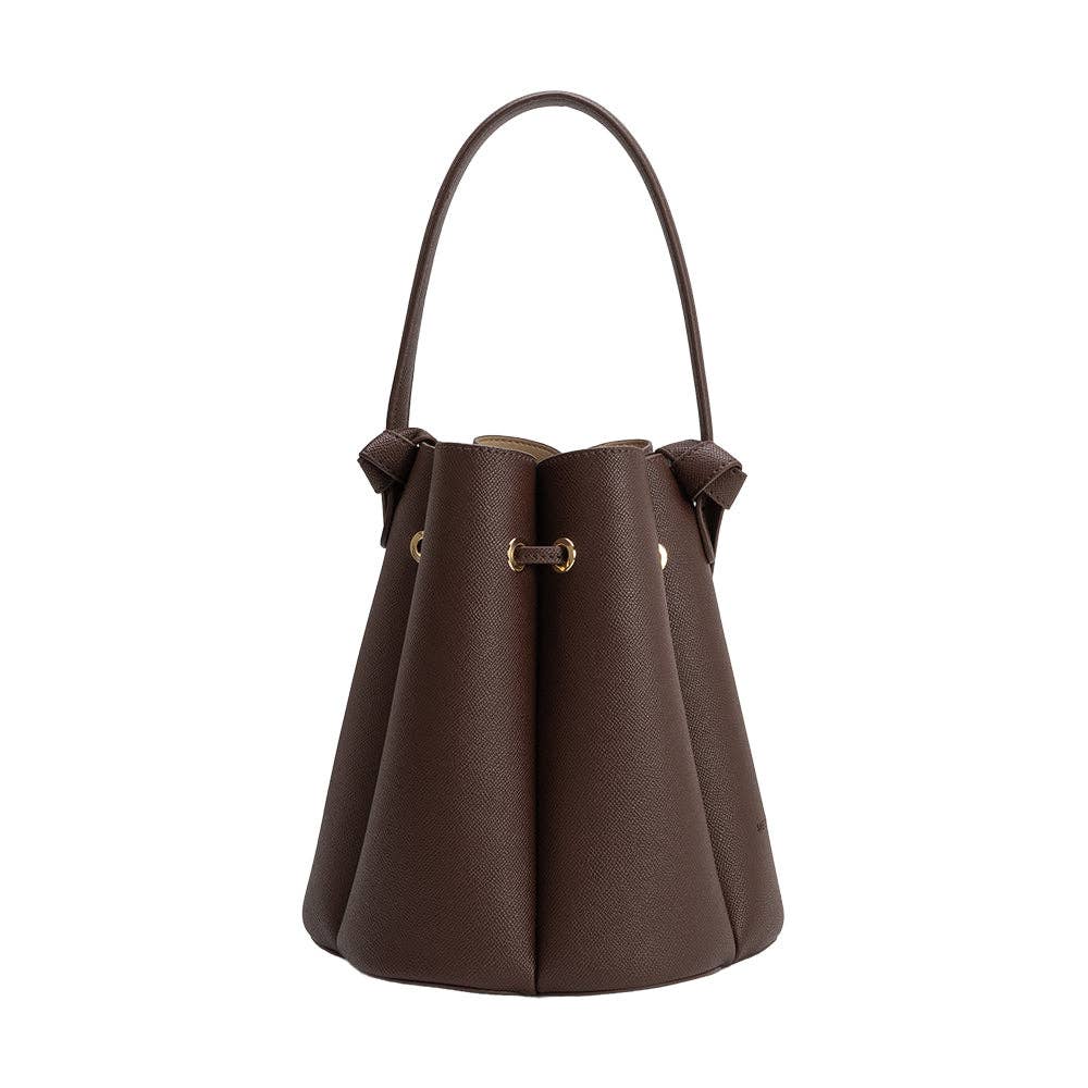 Laguna Chocolate Recycled Vegan Leather Top Handle Bag