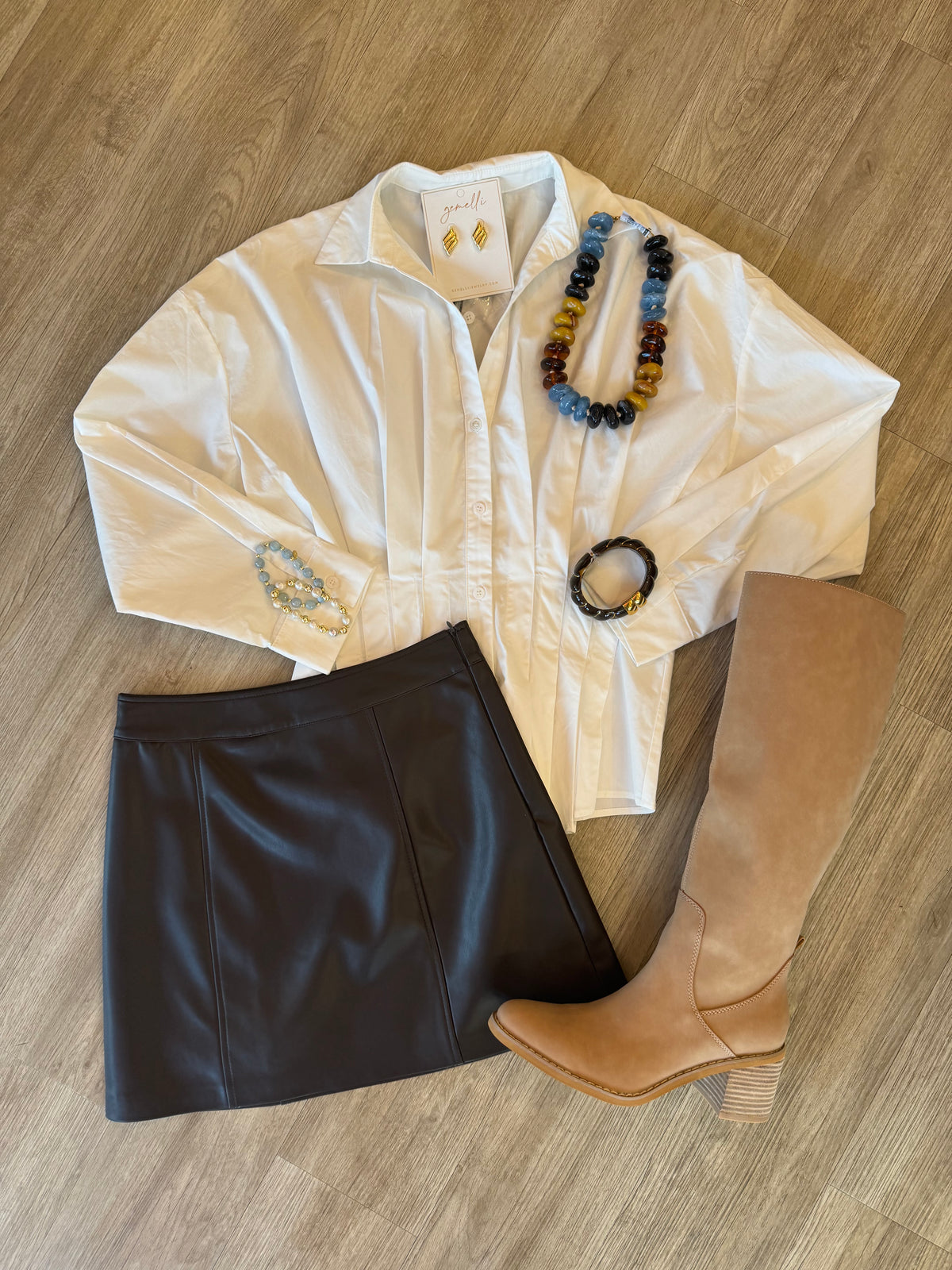 Z Supply Roux Leather Skirt