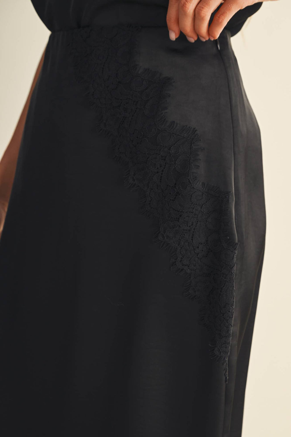 Constance Lace Slit Skirt