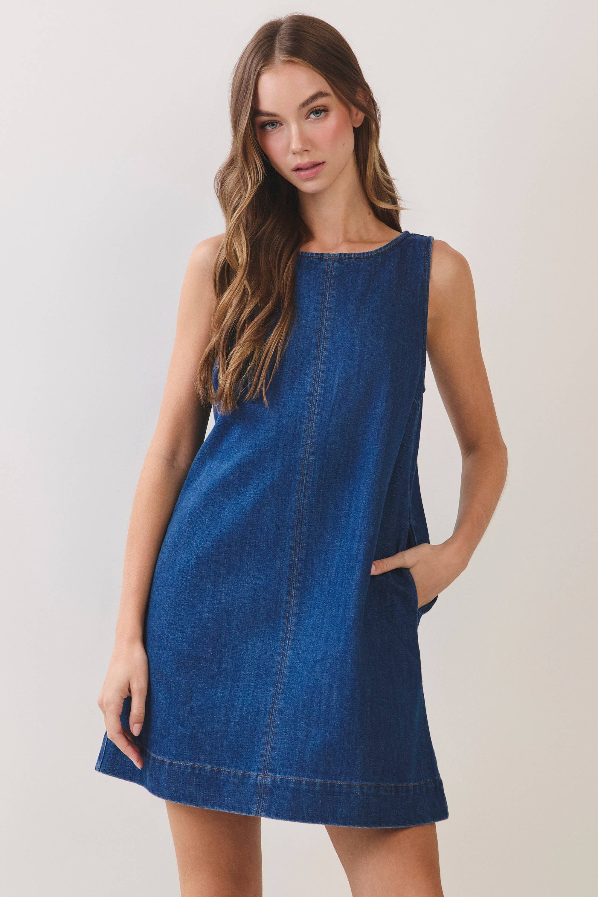 TC455 Teddy Denim Dress