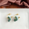 Magnolia Hoops - Alpine Green
