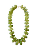 Randi Chunky Beaded Necklace- Chartreuse