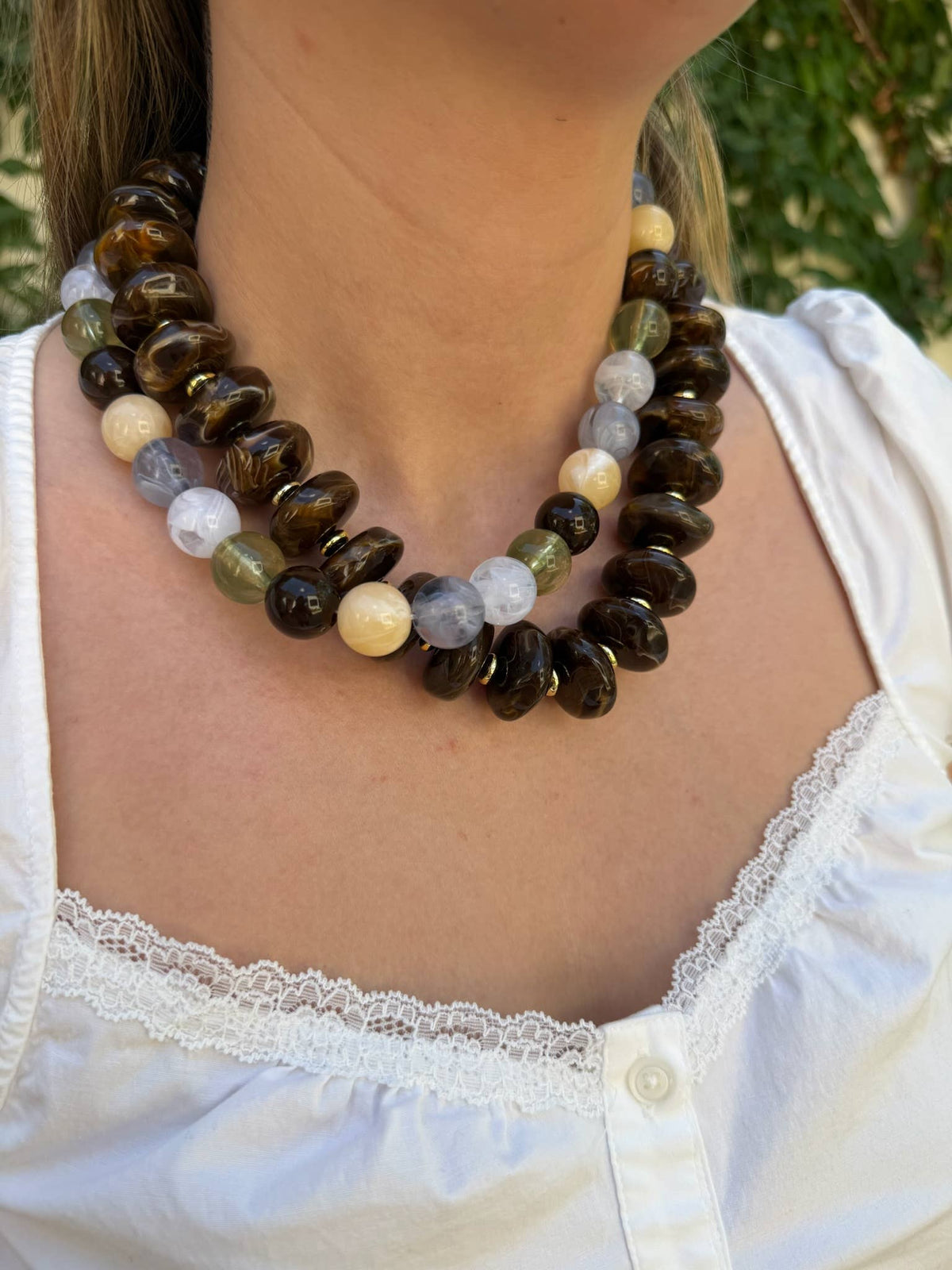 Corrine Chunky Beaded Necklace