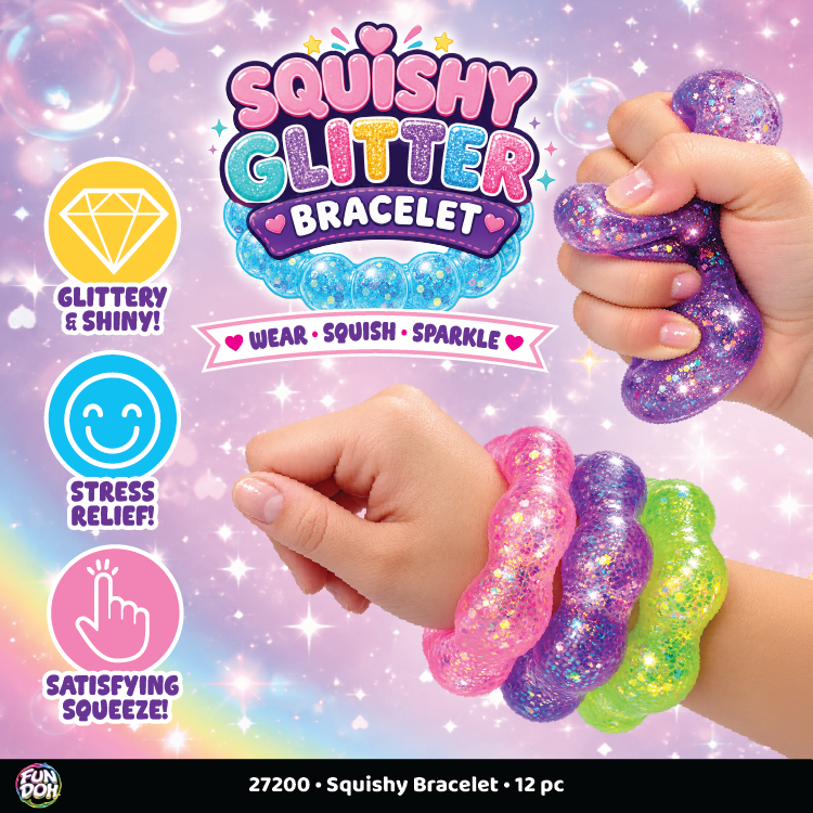 FunDoh Squishy Sparkle Glitter Sensory Bracelet