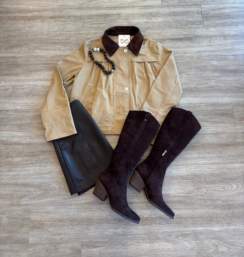 Martha Corduroy Cropped Jacket