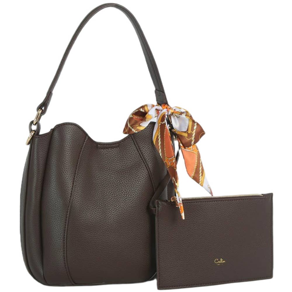 Isabelle Scarf Handle Tote Bag