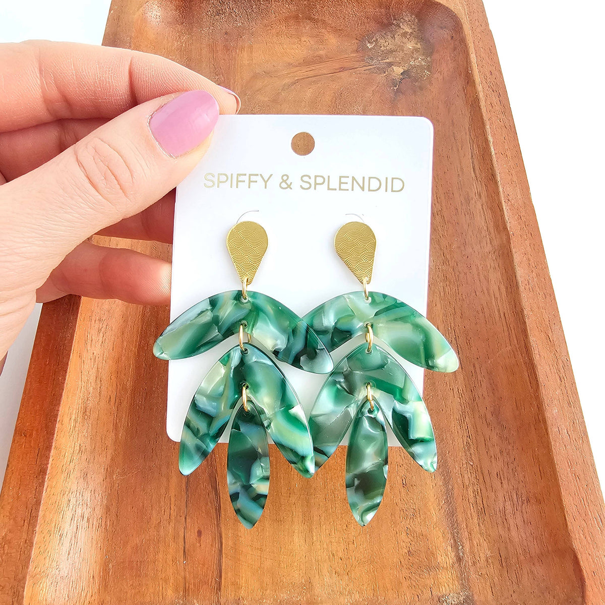 Kailani Earrings - Palm Lustre