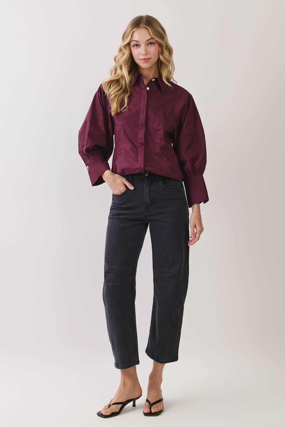 Conrad Balloon Sleeve Top
