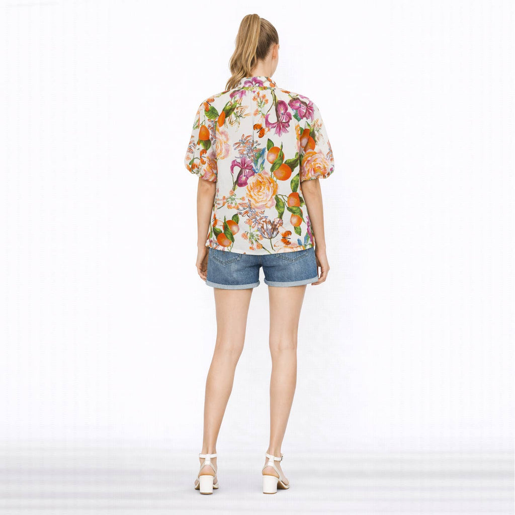 Tangerine Bloom Top