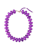 Bailey Chunky Beaded Necklace- Purple
