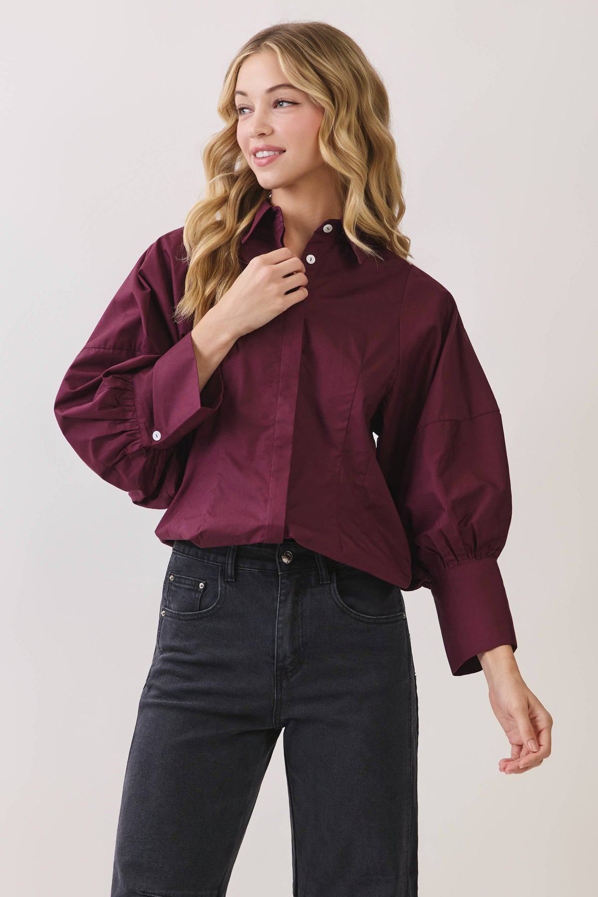 Conrad Balloon Sleeve Top
