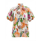 Tangerine Bloom Top