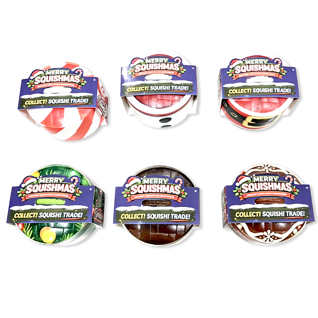 Fun Doh Christmas Dumpling Squishy Toy 12pc Holiday Display