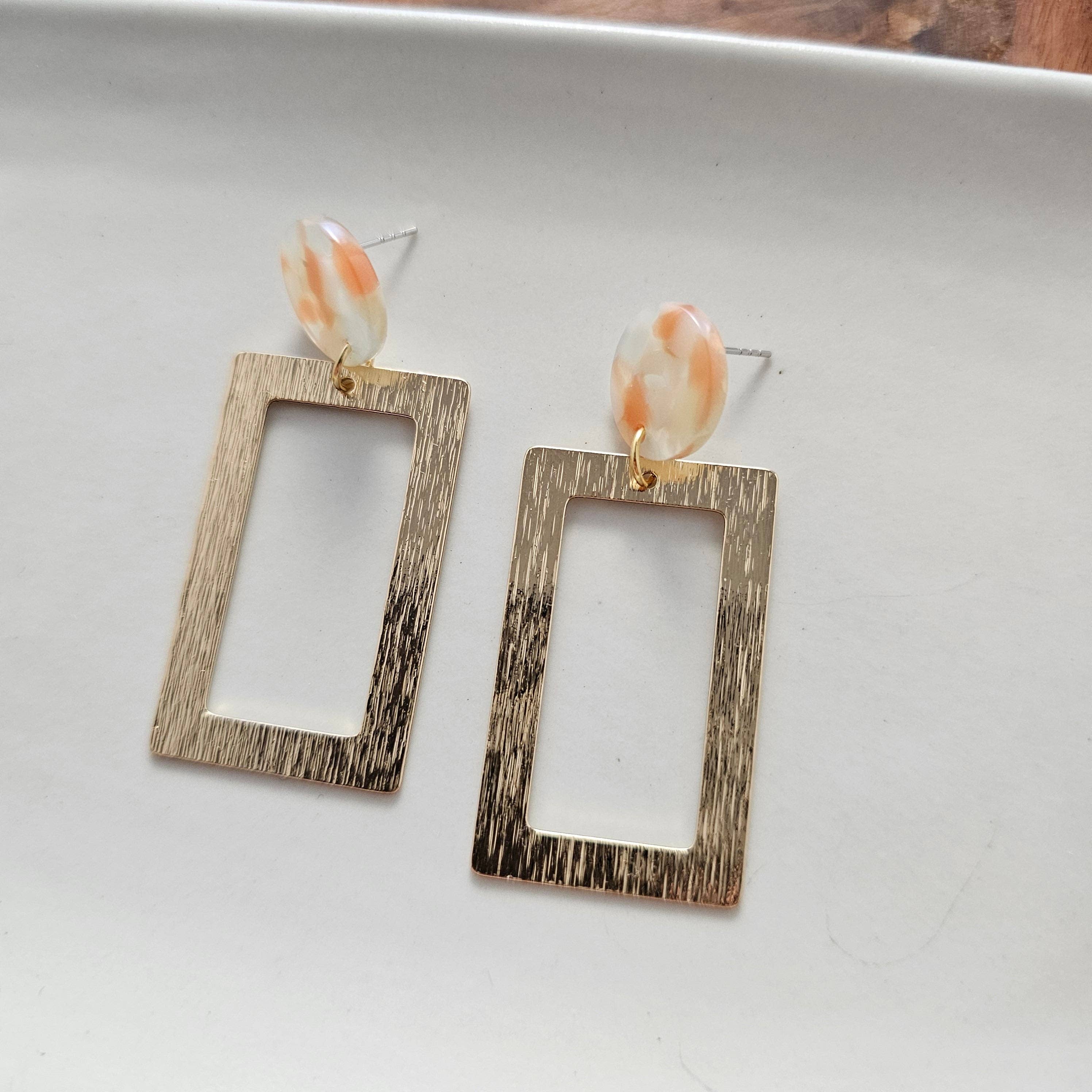Rebecca Earrings - Orange Dream