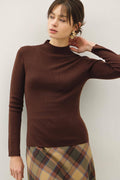 Gigi Mock Neck Ribbed Top