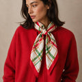 Holiday Plaid Pattern Square Scarf