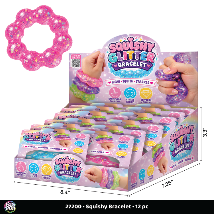 FunDoh Squishy Sparkle Glitter Sensory Bracelet