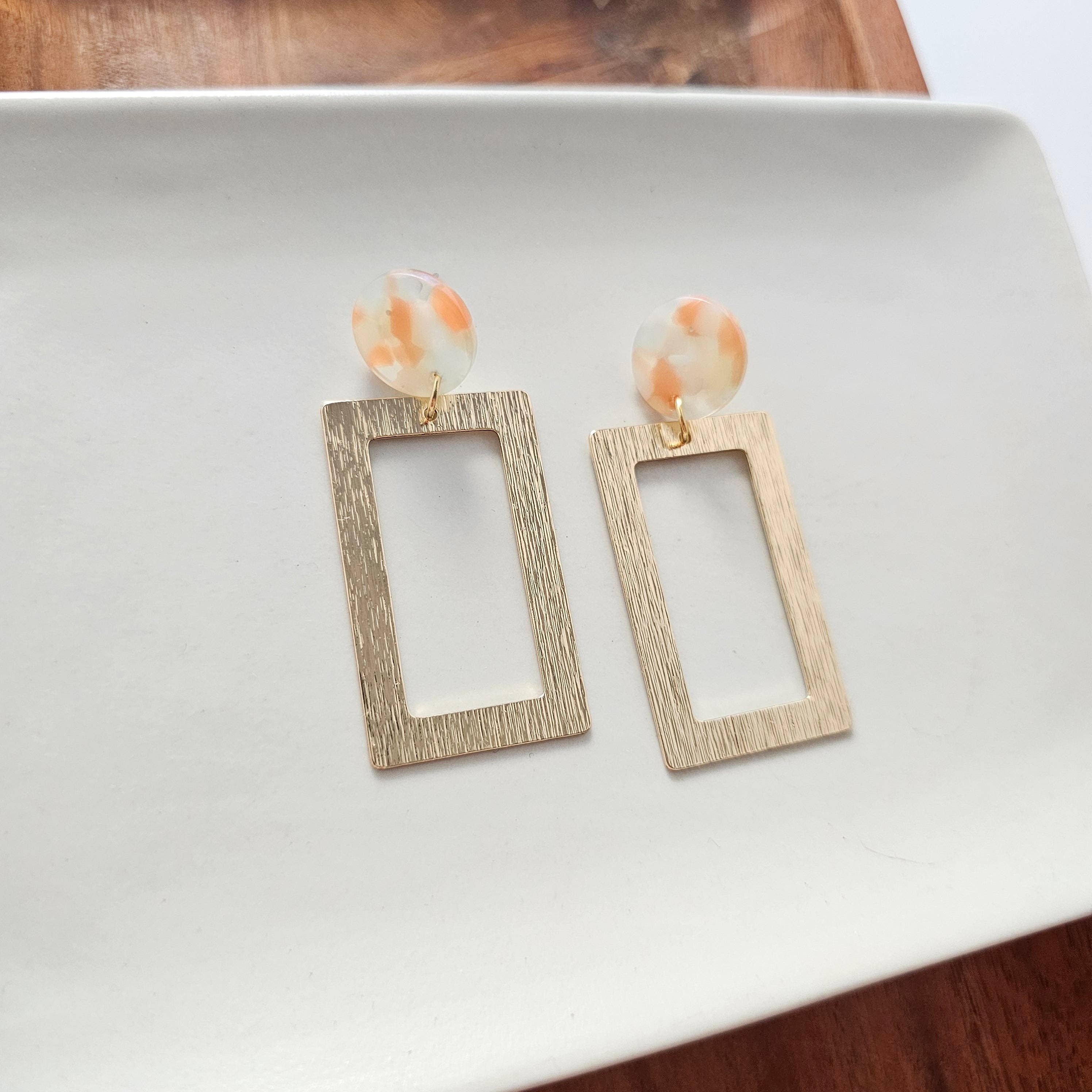 Rebecca Earrings - Orange Dream