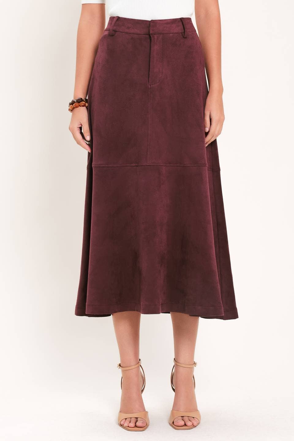Arizona Suede Midi Skirt