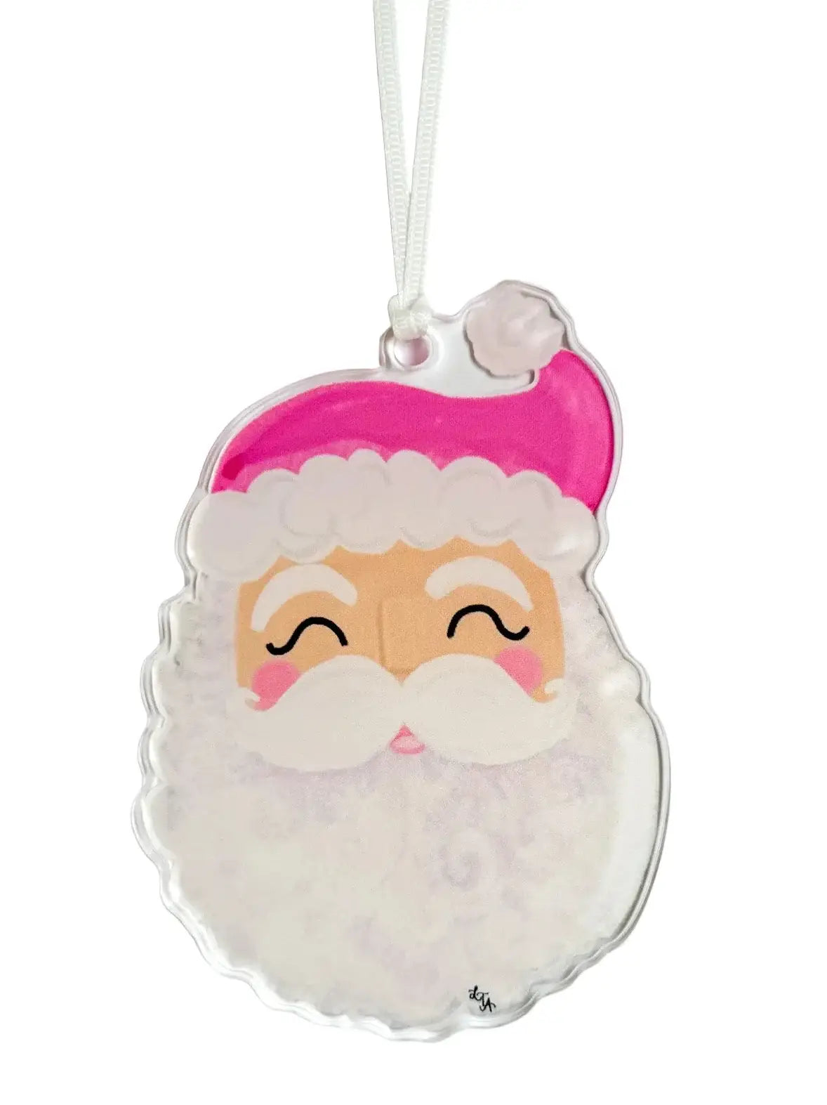 The Blush Santa Acrylic Ornament